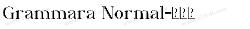 Grammara Normal字体转换